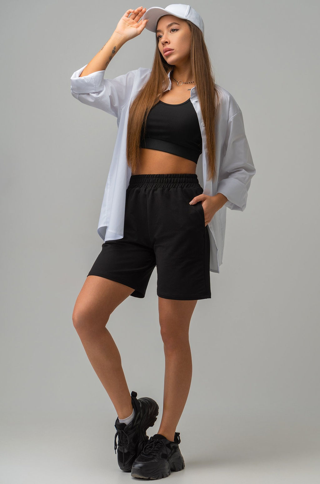 Женские шорты из футера двухнитки Happyfox - Happy fox фото 5