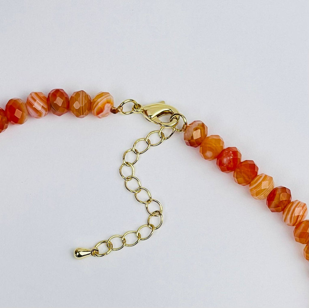 Колье из Сардоникса 45 см +