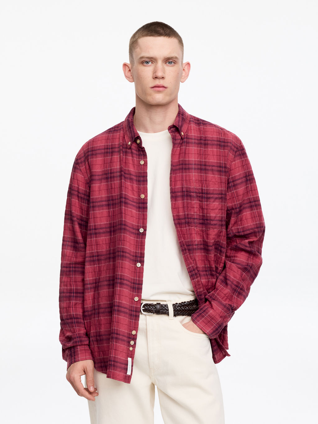 Camisa de franela de corte regular - H&m фото 3