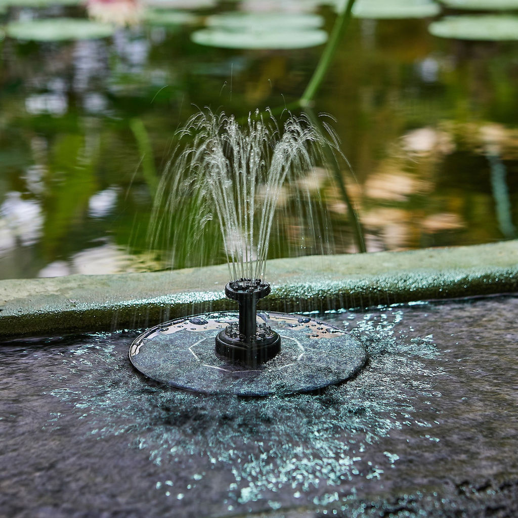 USL-S-825/PT180 RGB FOUNTAIN Садовый светильник на солнечной батарее Фонтан. Плавающий. 12 светодиодов. RGB свет. 1*АA Ni-Mh аккумулятор в/к. IP44. TM Uniel - Volpe фото 9
