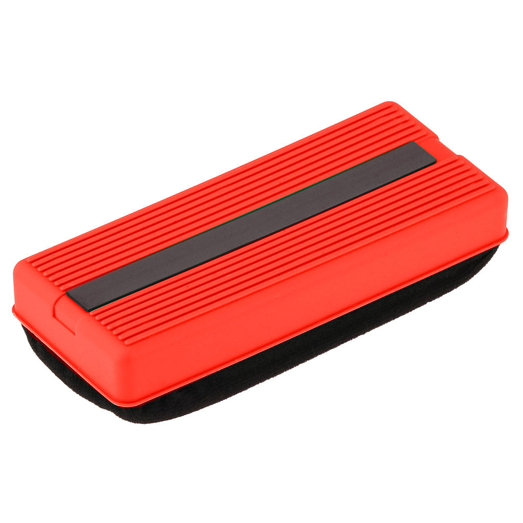 Губка-стиратель магнитная для маркерных досок 15х6,5х3,7см, пластик/фетр/магнит, цвета в ассортименте: черный; красный; зеленый, в п/эт пакете (Китай) - Домашняя Мода фото 4