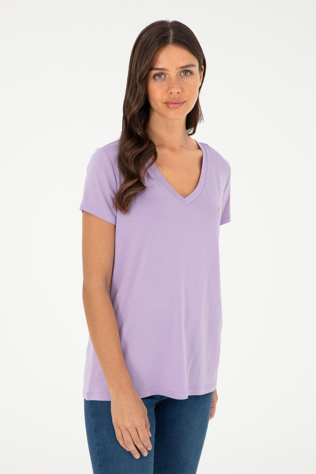 Kad_n Lila V Yaka Basic Ti__rt - U.s. polo assn фото 3