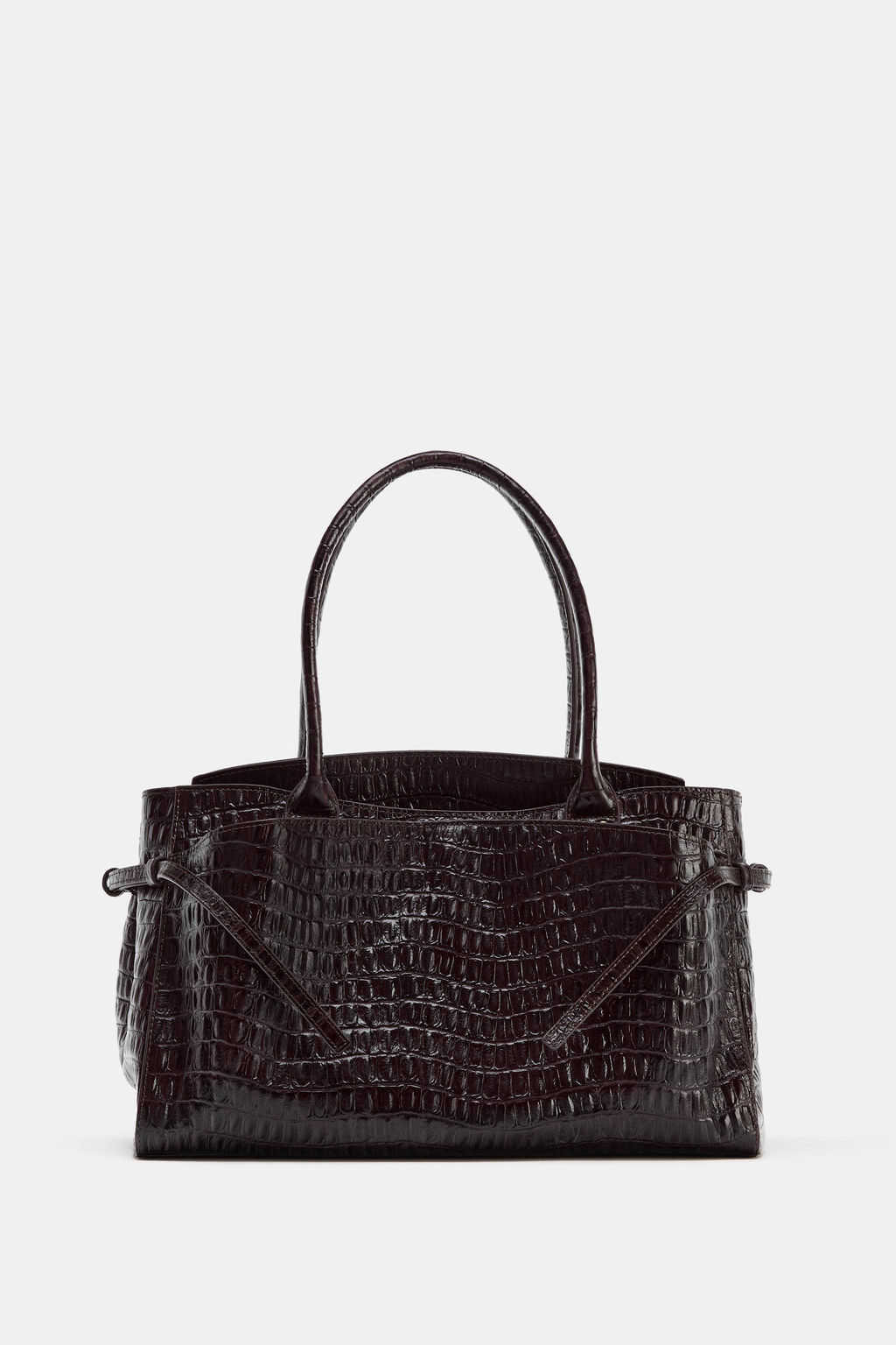 EMBOSSED LEATHER CITY BAG - Zara фото 4