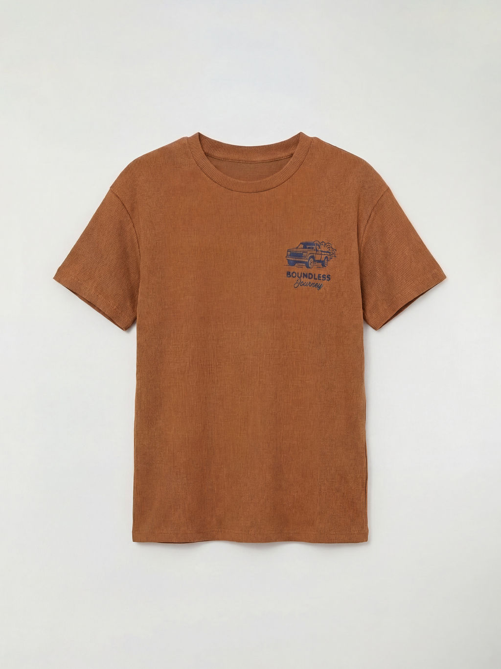 Bisiklet Yaka Bask?l? Erkek ?ocuk Ti??rt