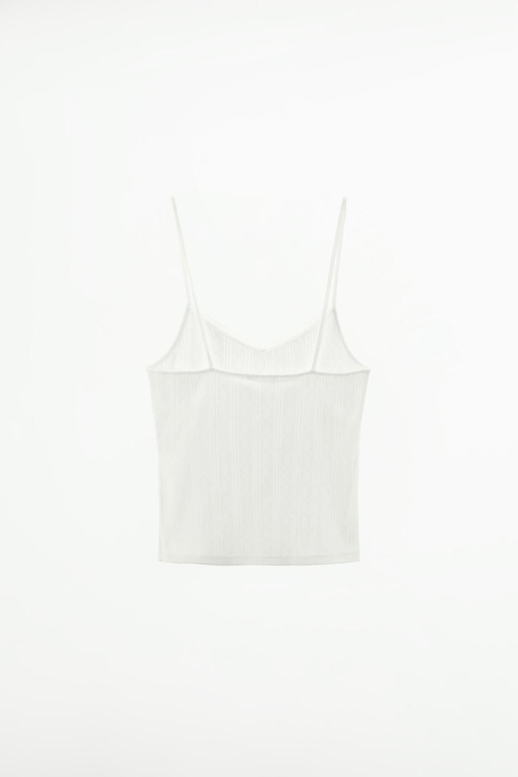 POINTELLE LACE TOP - Zara фото 6