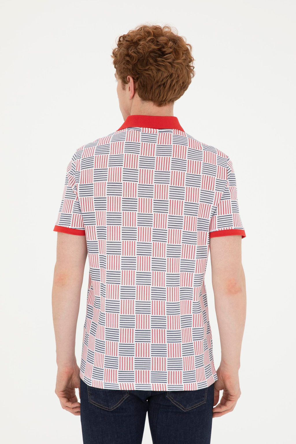 Мужская розовая футболка - U.s. polo assn фото 5