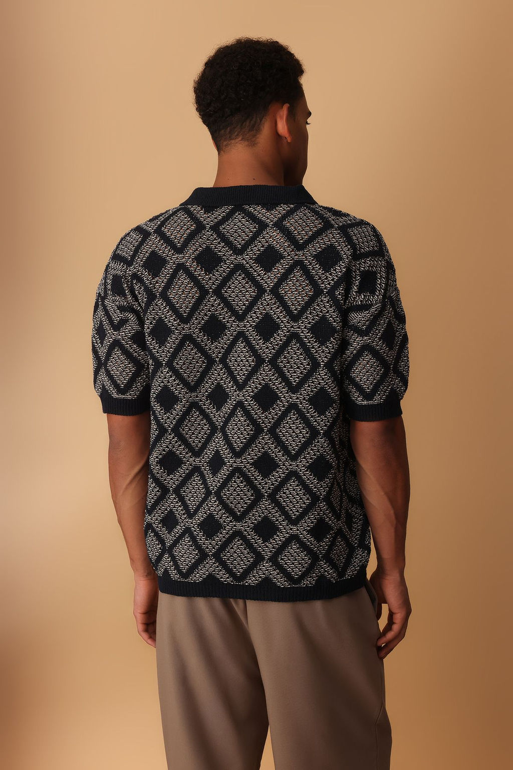 TRENDYOL MAN Lacivert Oversize Fit Ajurlu Polo Yaka Triko Tshirt TMNSS25PO00040 - Trendyolmilla фото 4