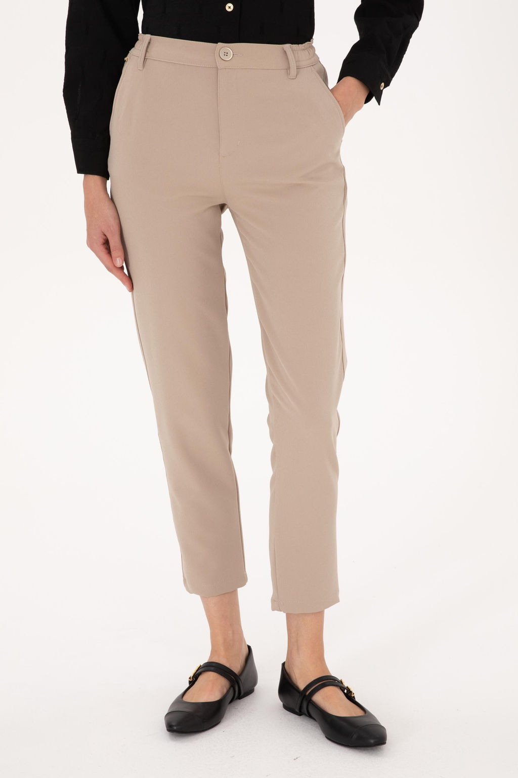 Kad_n Koyu Bej Kanvas Pantolon - U.s. polo assn фото 2