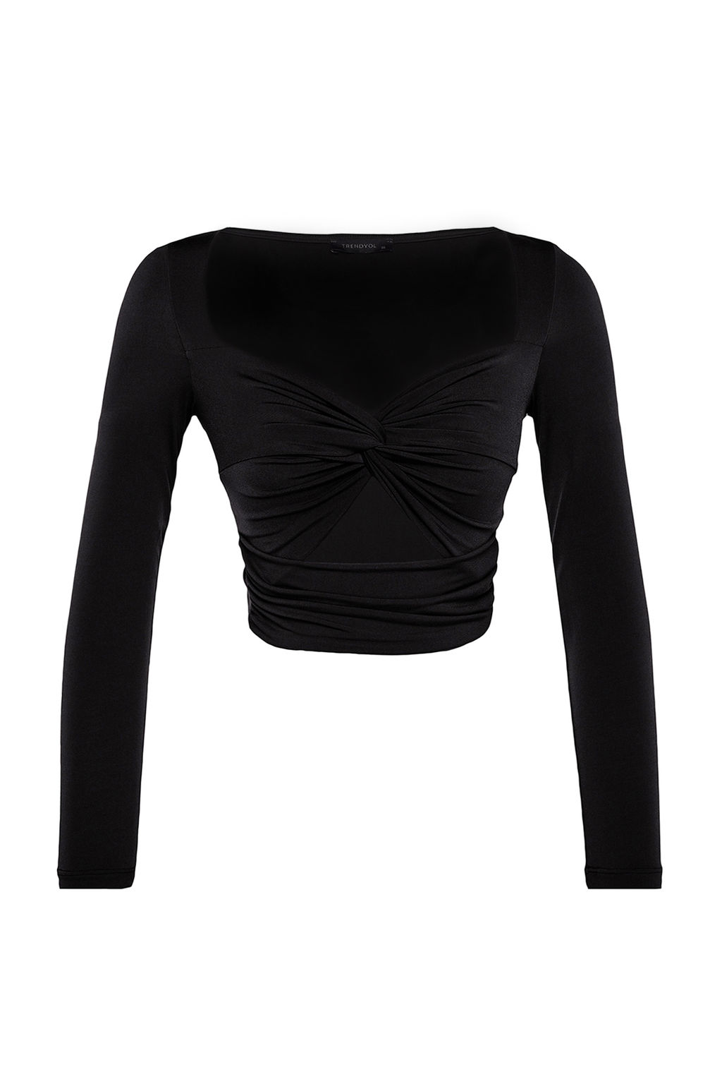 Siyah Cut Out/Pencere Detayl? Orme Bluz TPRAW24BZ00027
