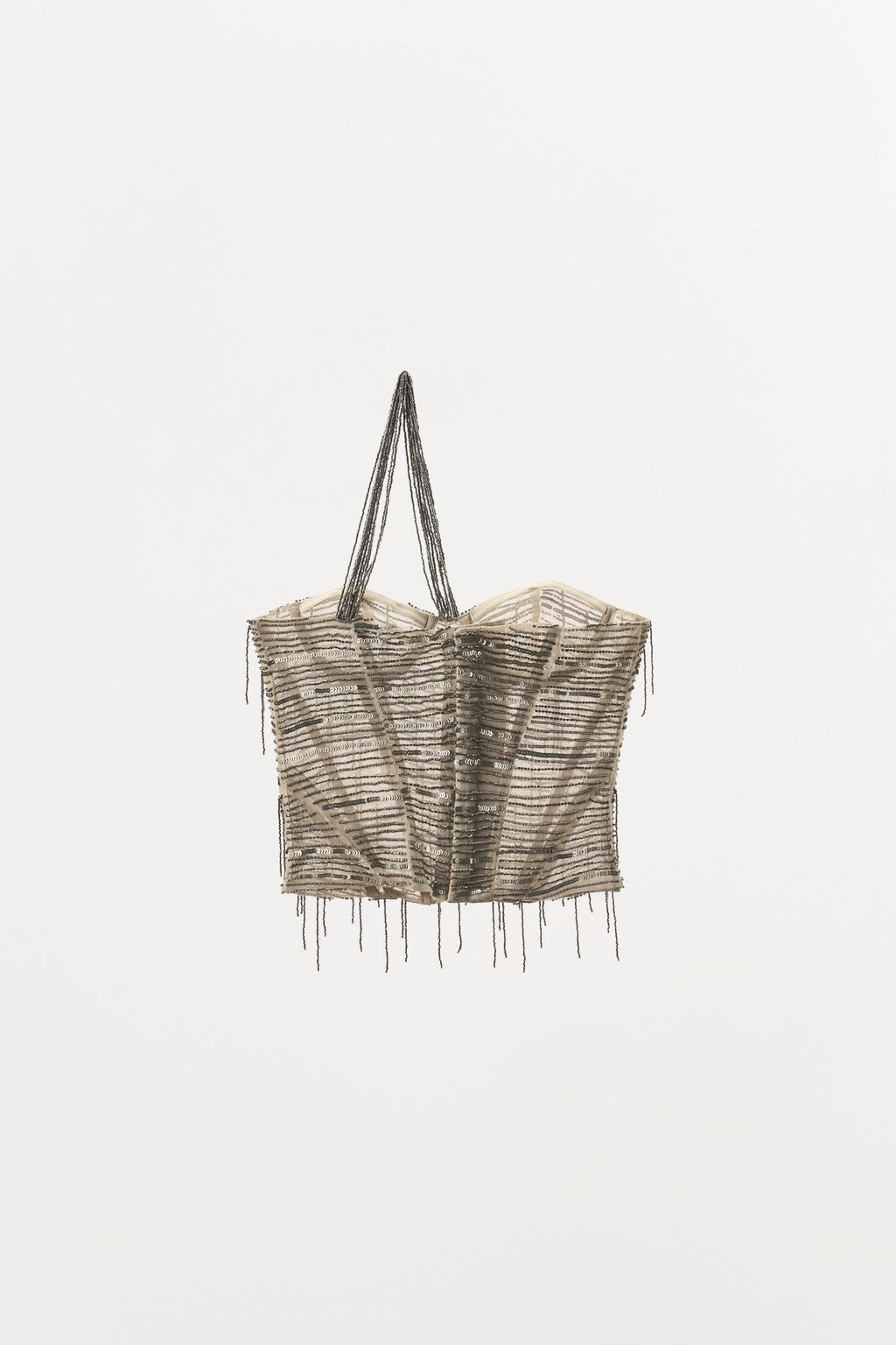 LIMITED EDITION BEADED SEQUIN CORSET - Zara фото 4