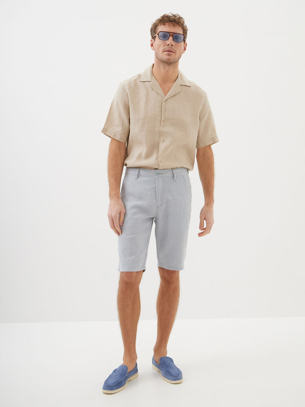 Мужские Льняные Шорты - Mossmore фото 17