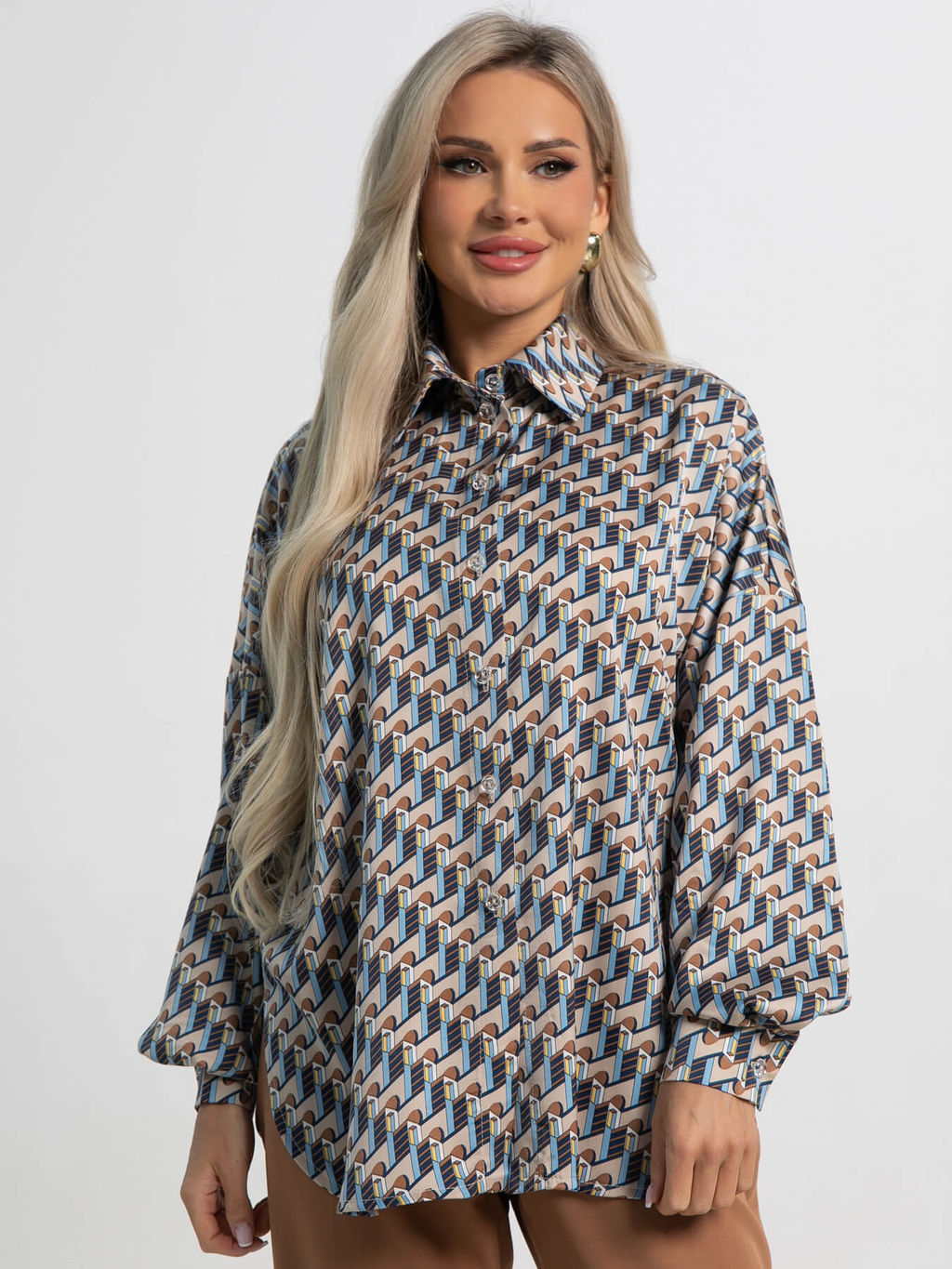 Блуза На пульсе моды (мультиколор) Б15417-1М