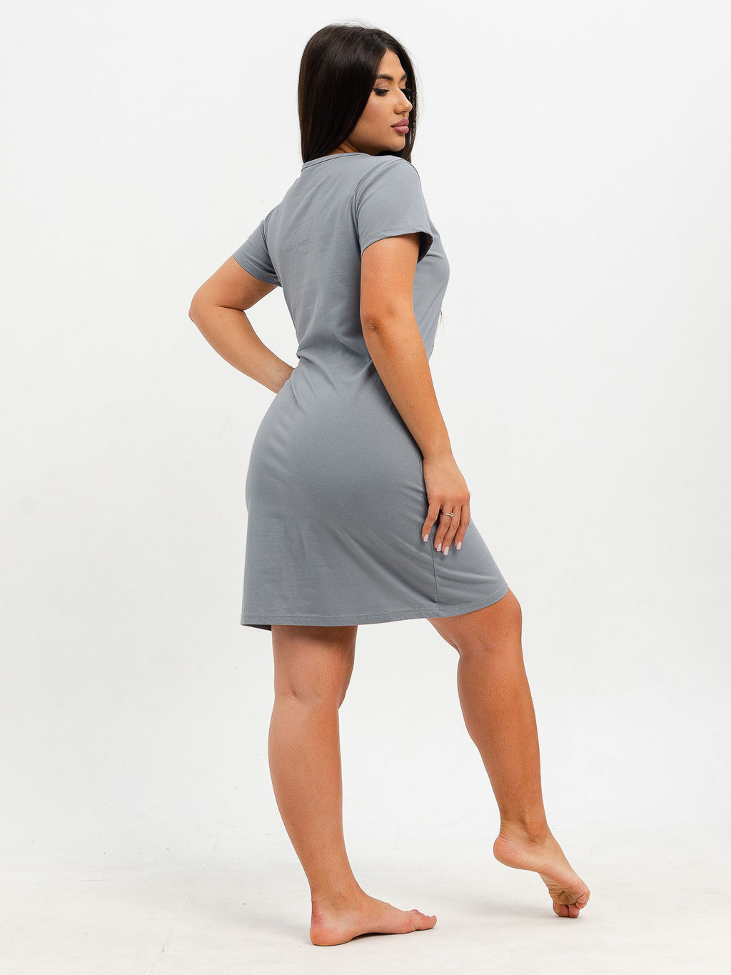 Сорочка С-2 темно-серый - Lena basco фото 7