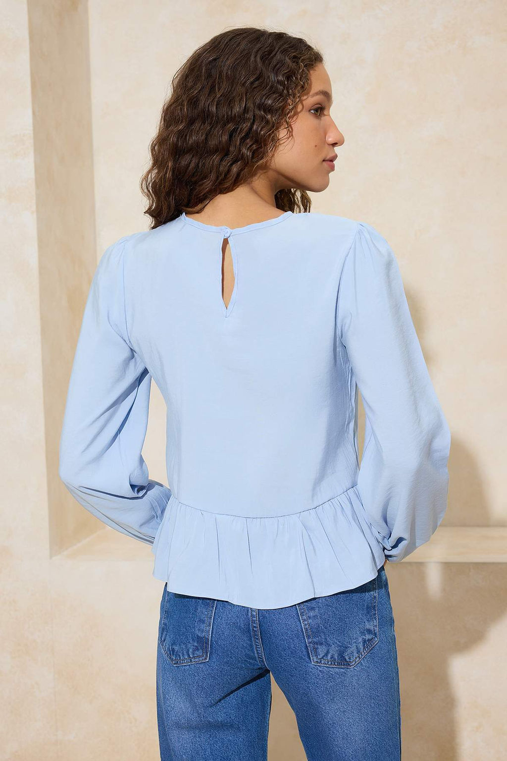 Bebe Mavisi Aksesuar Detayl? Dokuma Bluz TWOAW26BZ00299