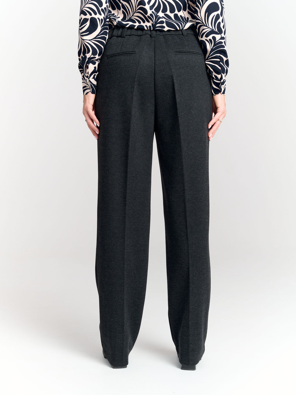 Брюки с резинкой в поясе для холодной погоды в составе ШЕРСТЬ