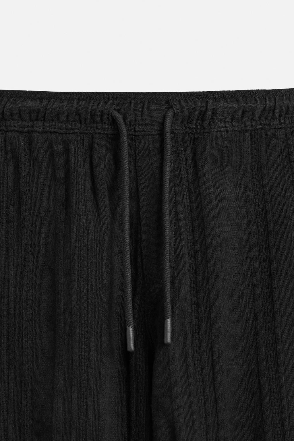 RELAXED FIT TEXTURED TROUSERS - Zara фото 11