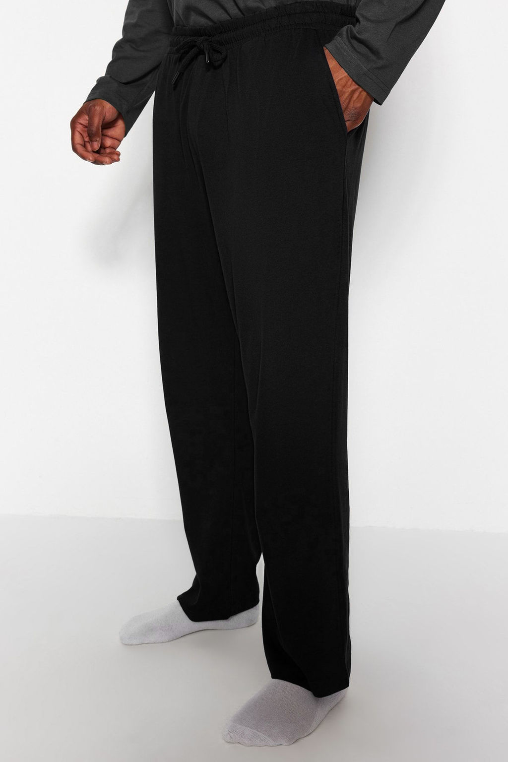 TRENDYOL MAN Yesil %100 Pamuk Regular Fit Nak?sl? Orme Buyuk Beden Pijama Tak?m? TMNAW24AI00004 - Trendyolmilla фото 16