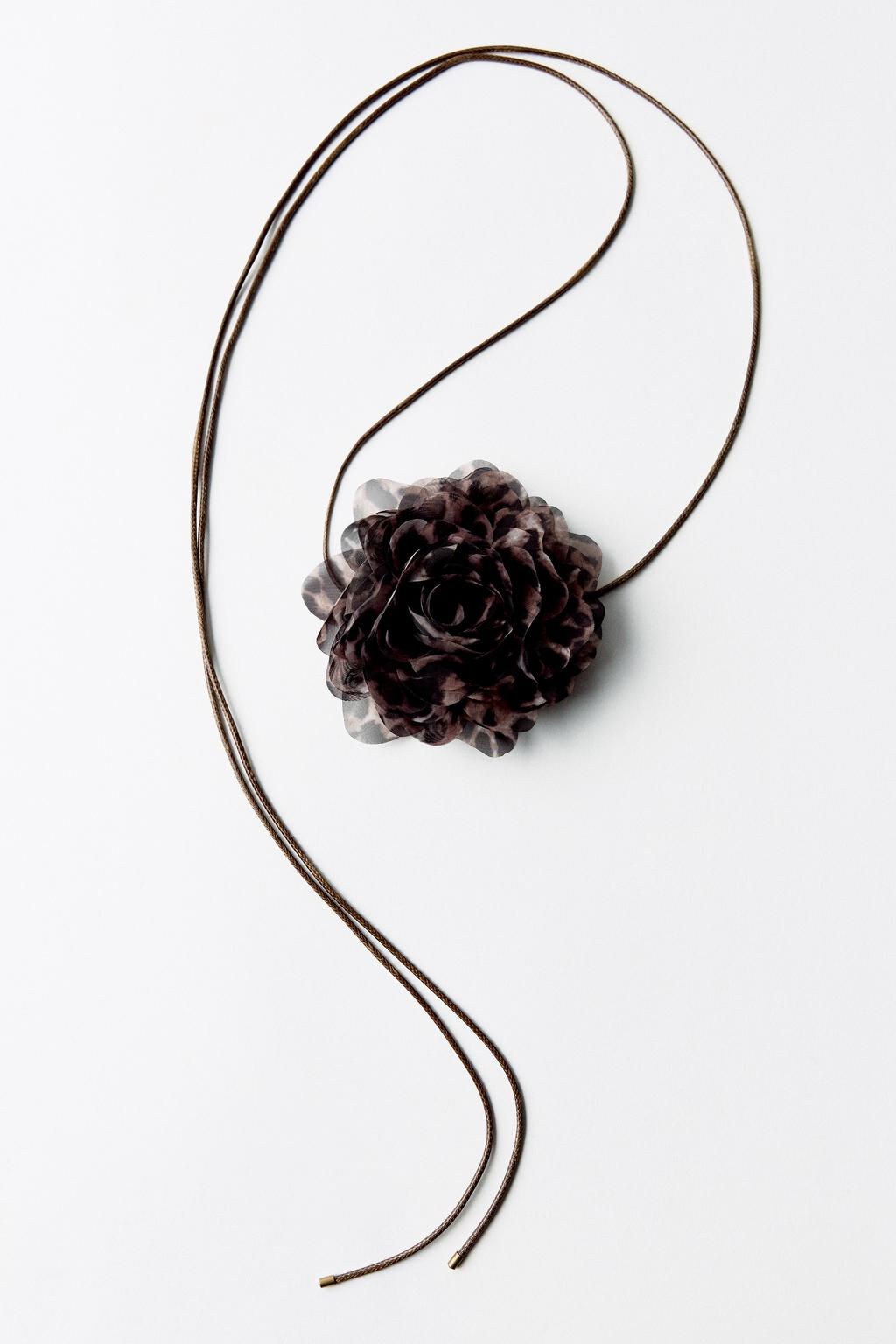 ANIMAL PRINT NECK FLOWER - Zara фото 4
