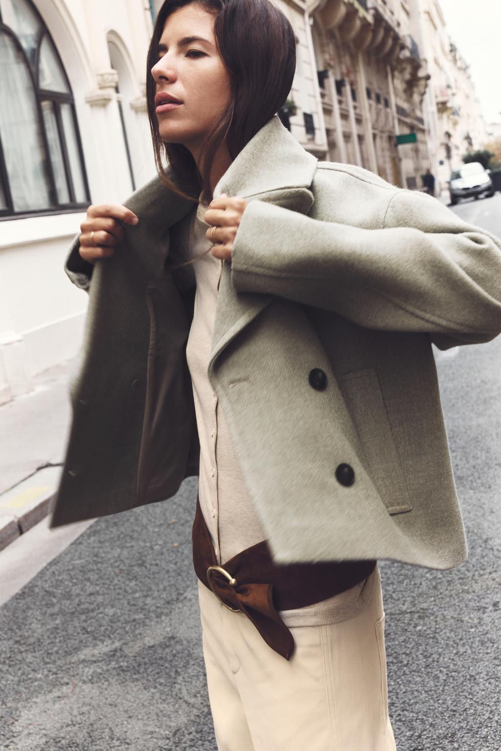 SHORT DOUBLE-BREASTED COAT - Zara фото 2