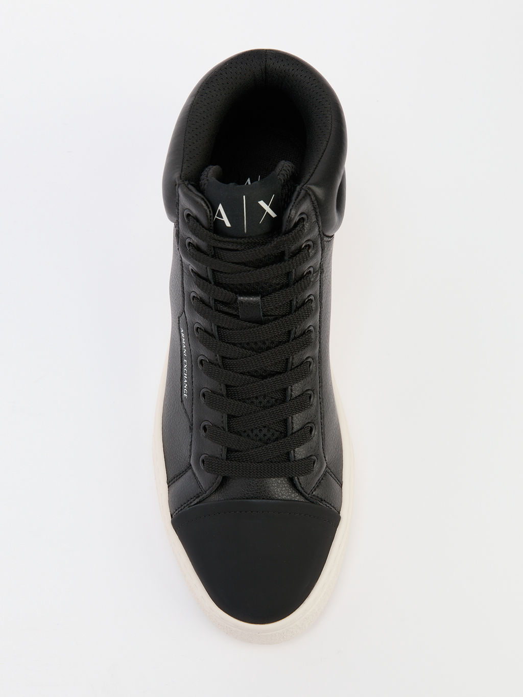 Мужские высокие кеды ARMANI EXCHANGE Артикул 4079355, черный  фото 5
