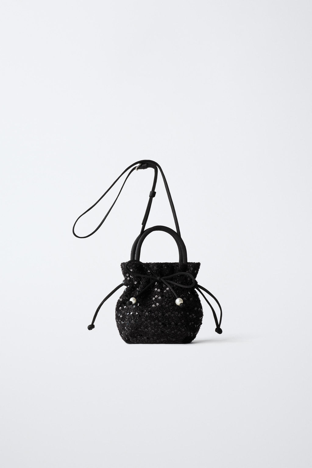SEQUIN CROSSBODY BAG WITH BOW