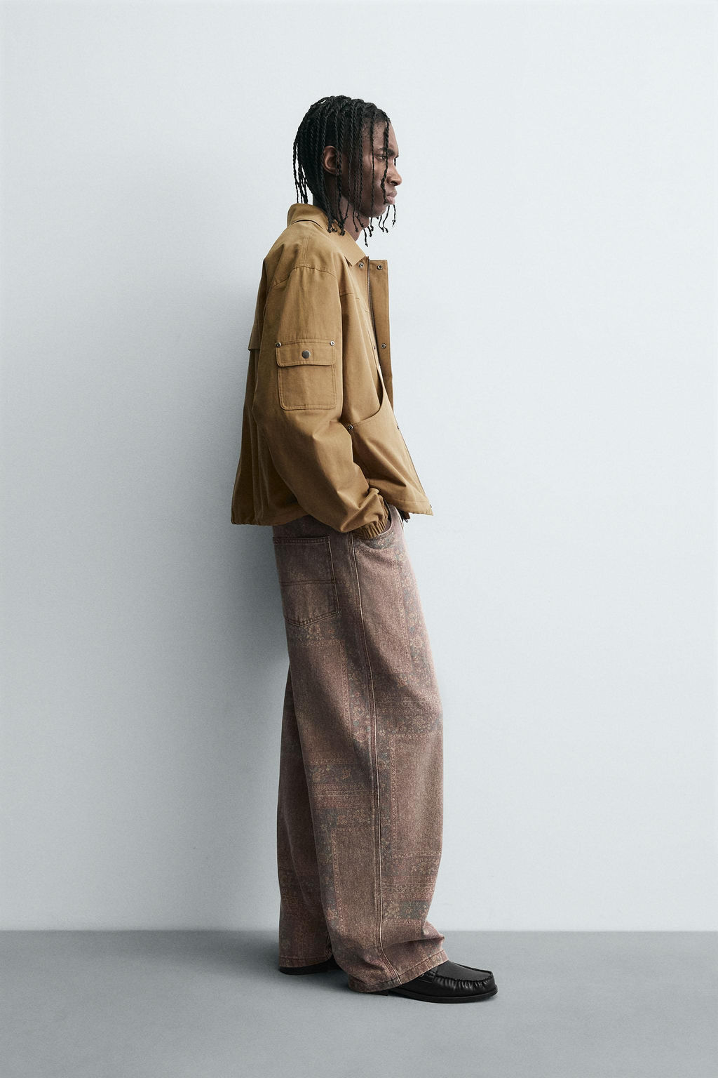 BANDANA PRINT BAGGY FIT TROUSERS - Zara фото 4