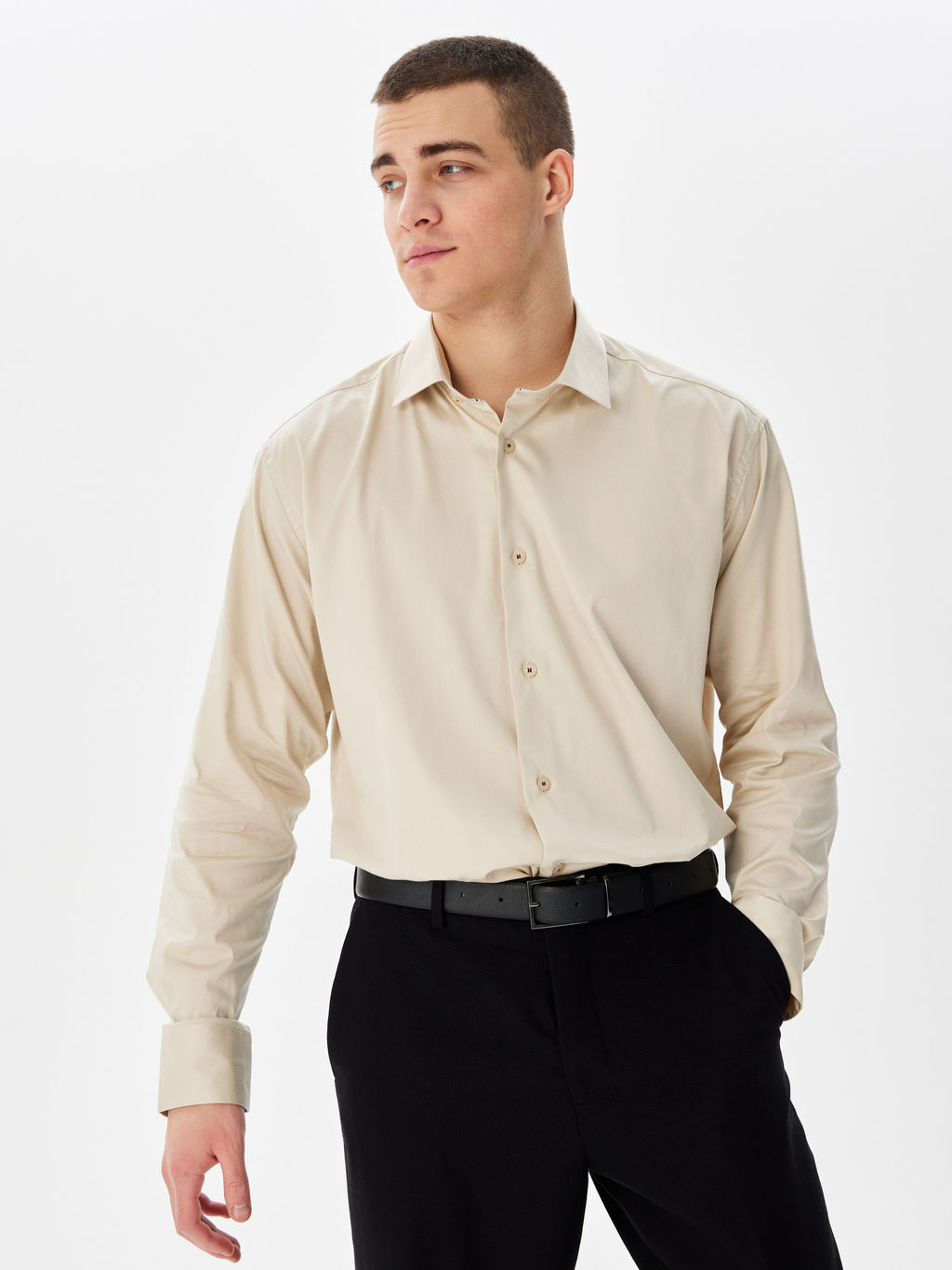 Сорочка мужская длинный рукав GREG 510/117/9442/1p STRETCH  фото 9