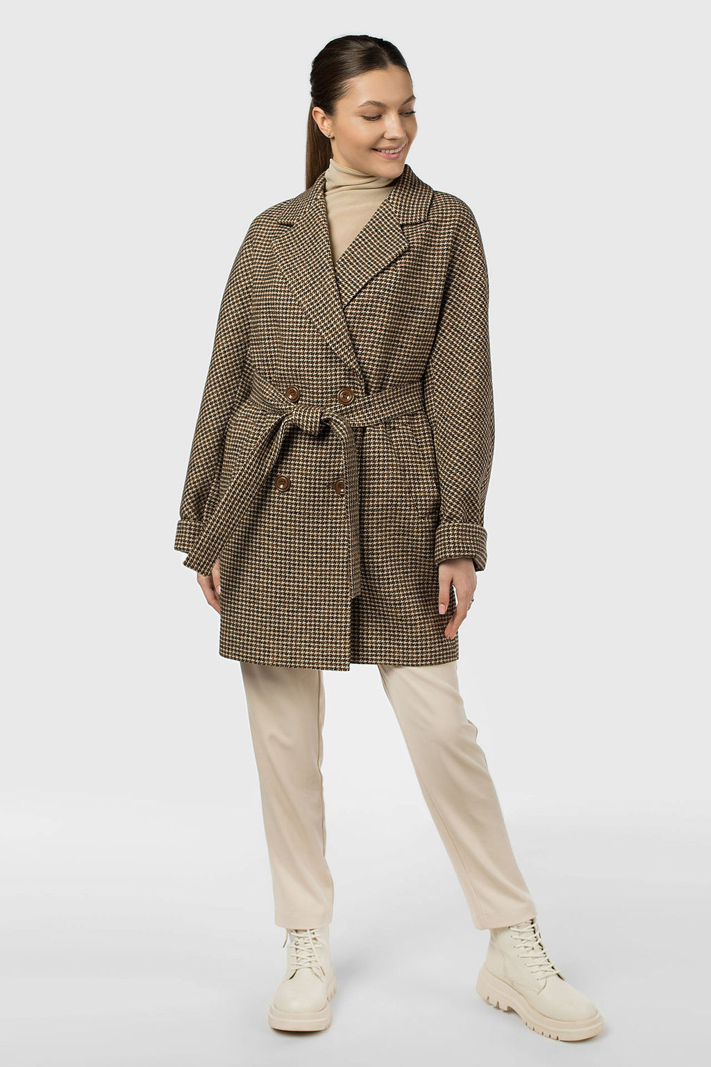 Пальто женское демисезонное (пояс) - Империя пальто фото 11