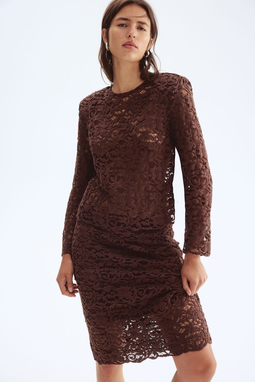 Blusa de encaje con hombreras - H&m фото 3