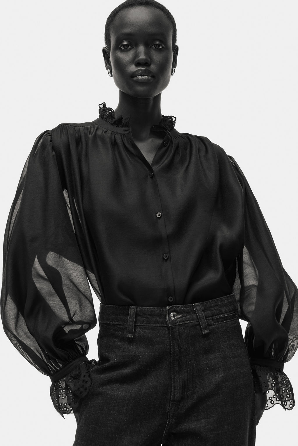 Blusa con bordado ingl?s - H&m фото 2