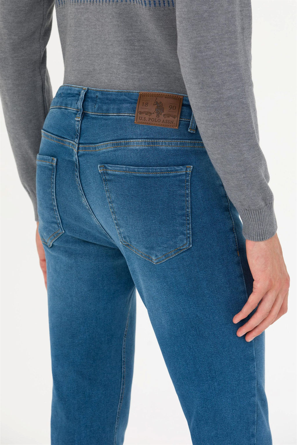 Мужские голубые джинсовые брюки Неожиданная скидка в корзине - U.s. polo assn фото 7