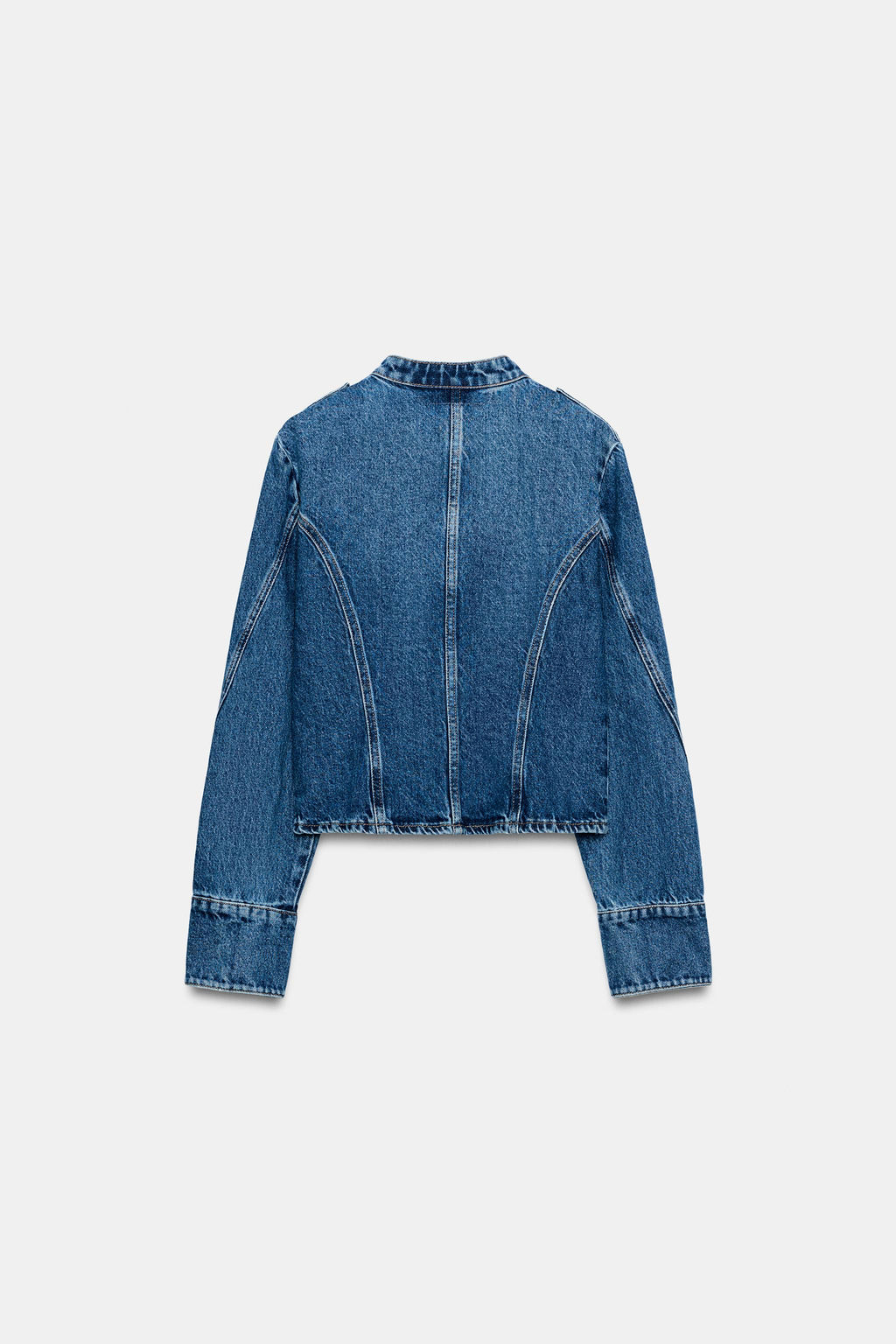 CHAQUETA Z1975 DENIM BOT?N DORADO / Azul medio - Zara фото 9