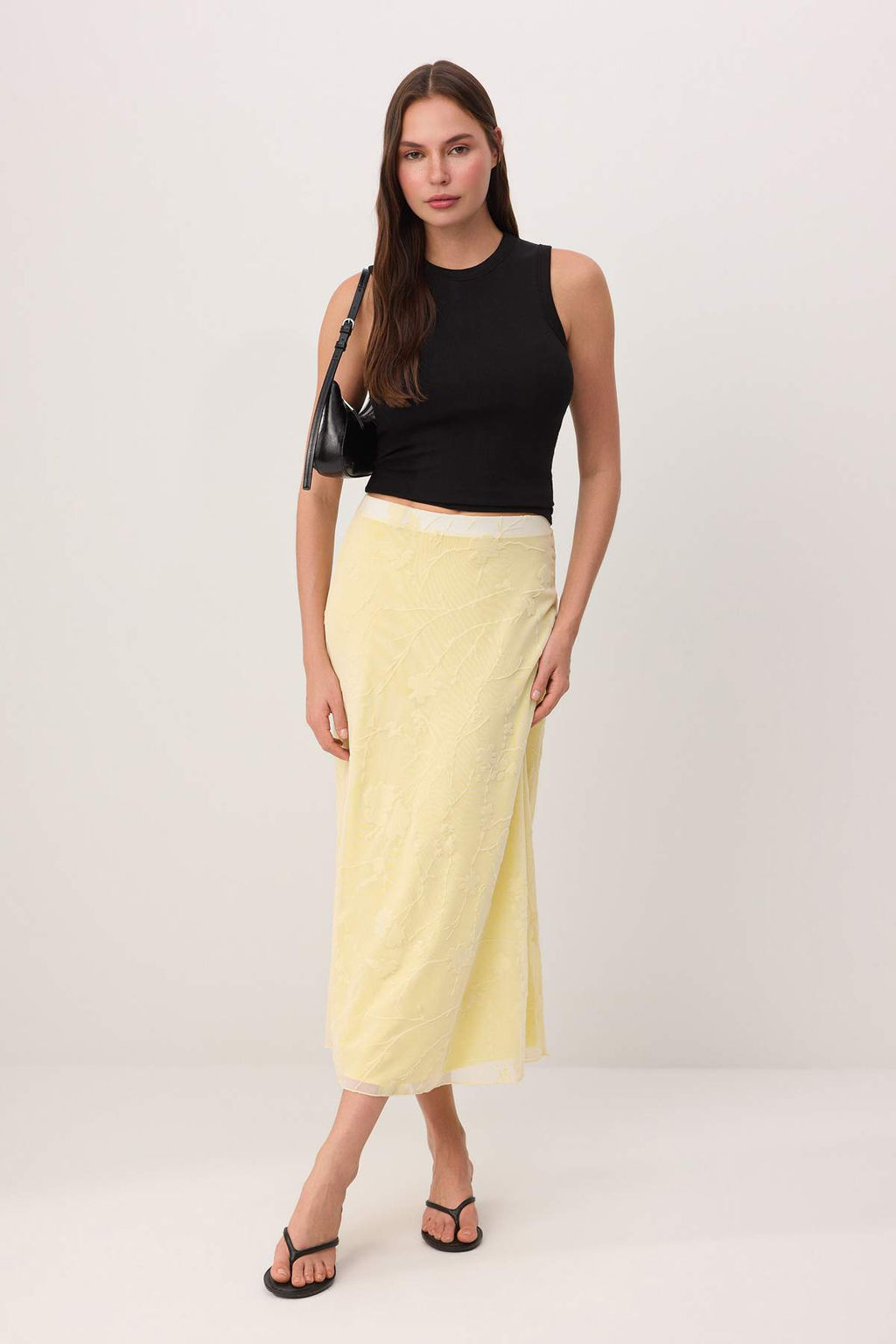 Murdum Flok Bask?l? Kalem Maxi/Uzun Tul Esnek Orme Etek TWOAW26ET00146 - Trendyolmilla фото 10