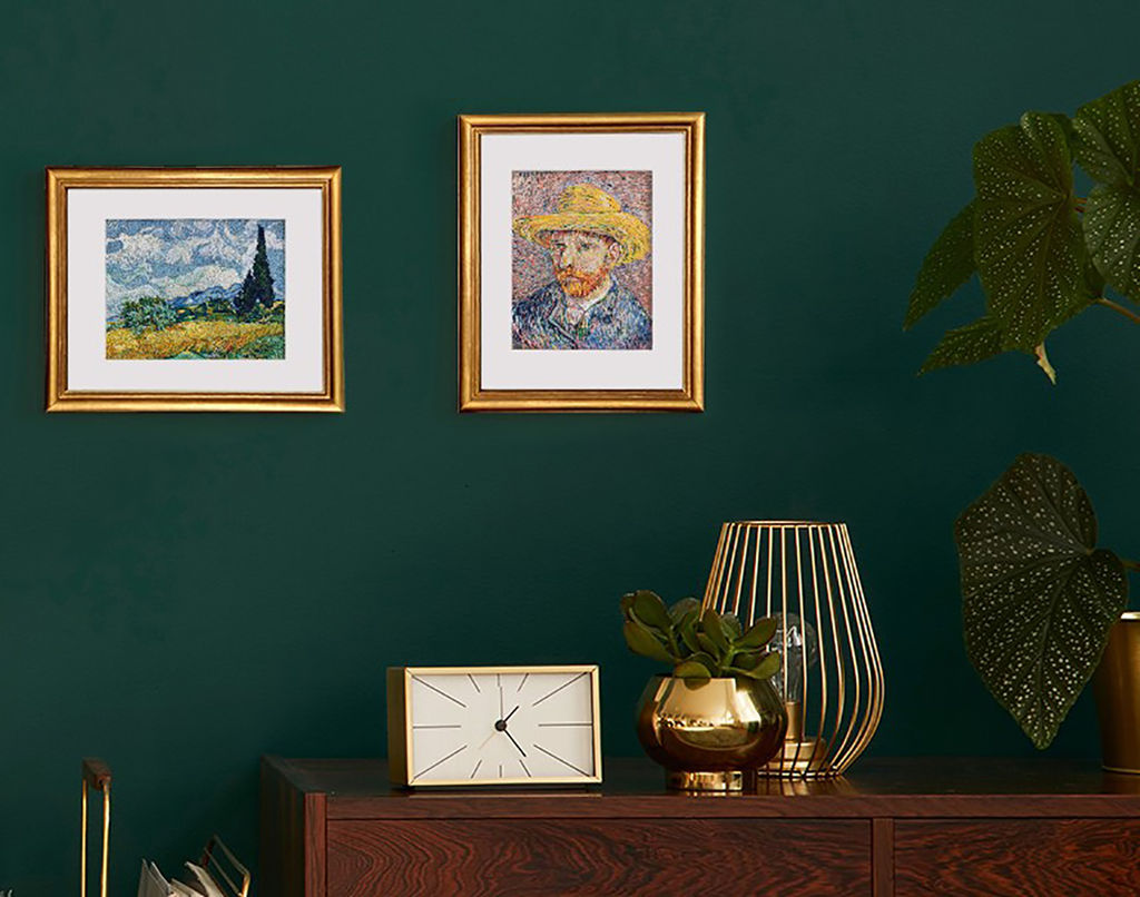 Набор для вышивания PANNA Живая картина MET-JK-2259 Автопортрет в соломенной шляпе 12 х 14.5 см