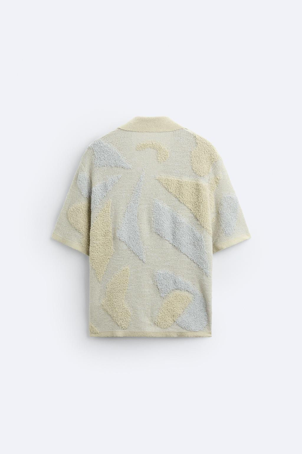 TERRY JACQUARD SHIRT - Zara фото 7