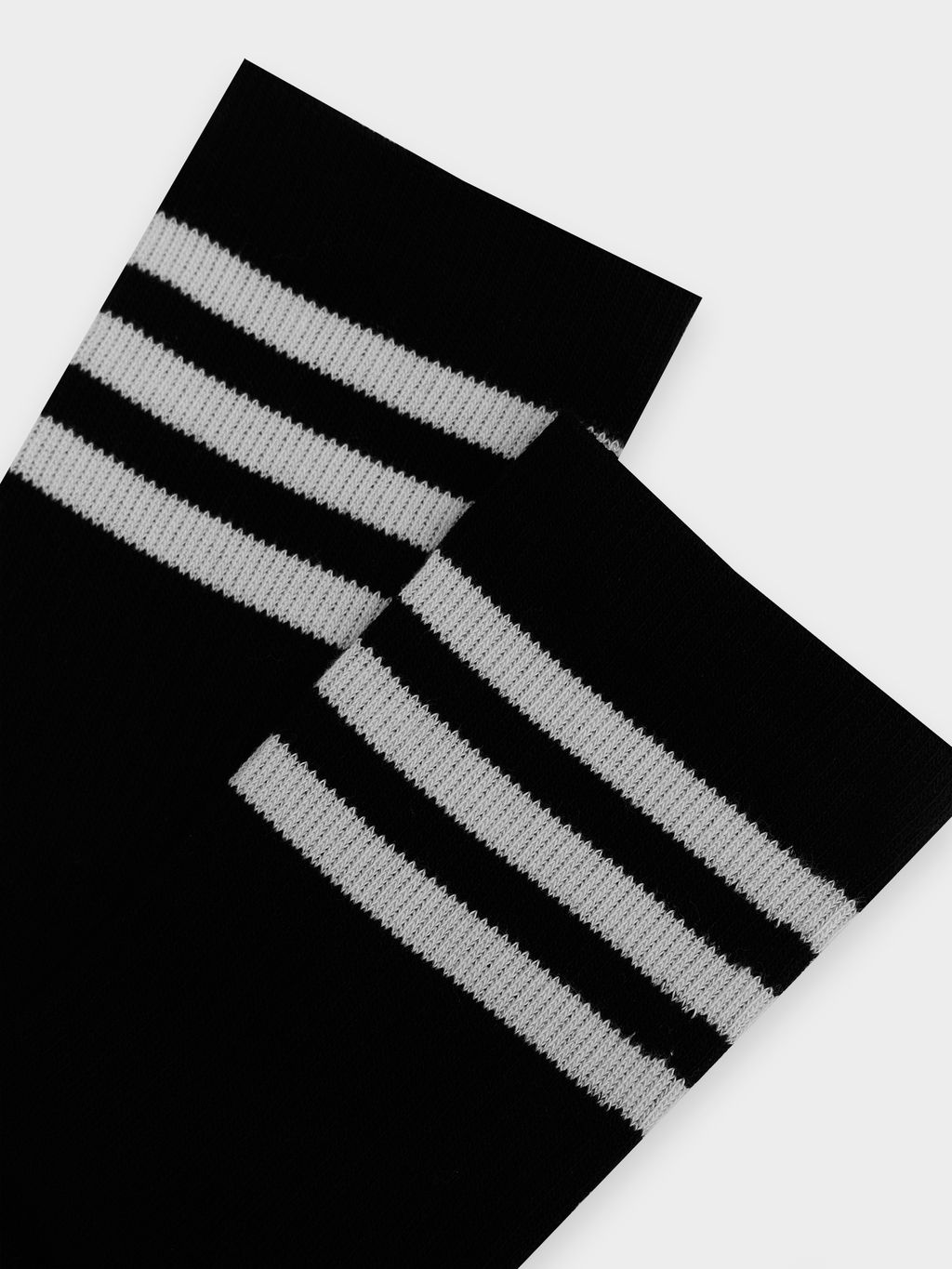 Цена за 5 пар! Носки унисекс высокие черные с полосками черный 566U-2720 - Mark formelle фото 3