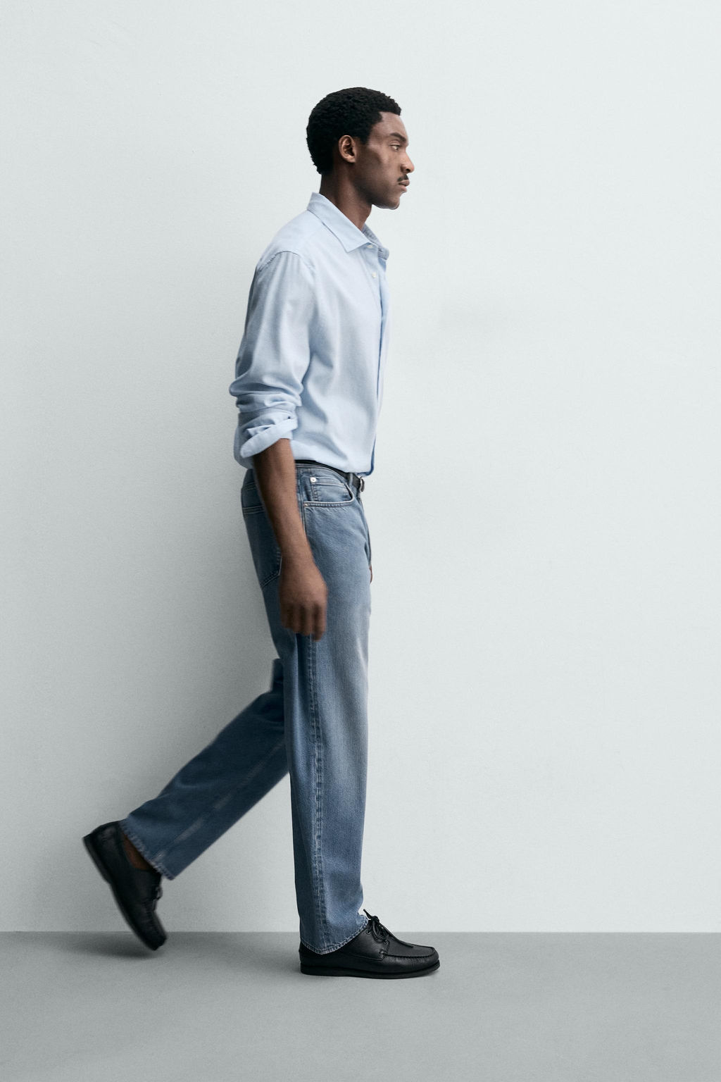 JEANS LIGEROS ALGOD?N - LYOCELL / Azul medio - Zara фото 6
