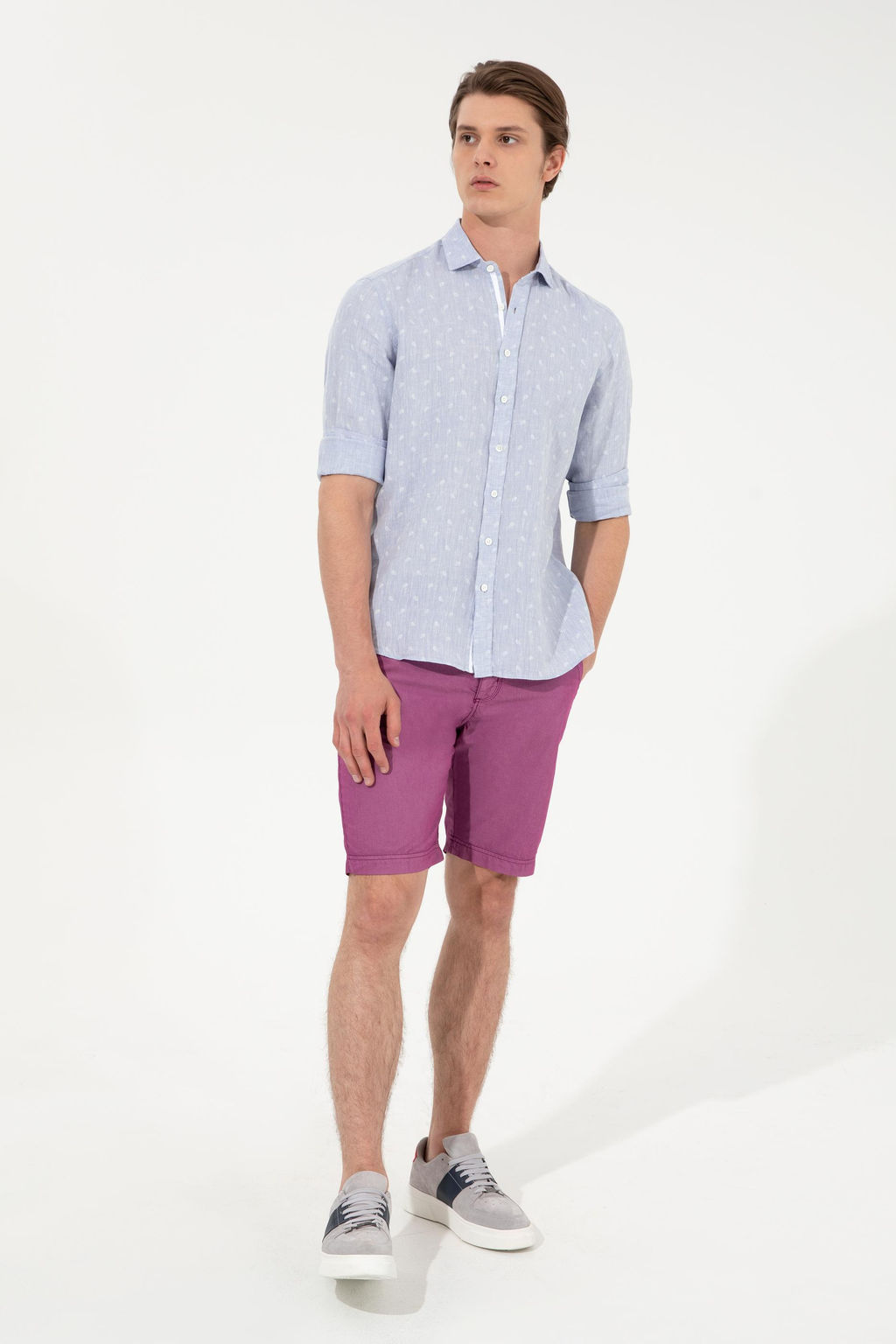 U. S. Polo Assn Мужские фиолетовые тканые шорты - U.s. polo assn фото 17
