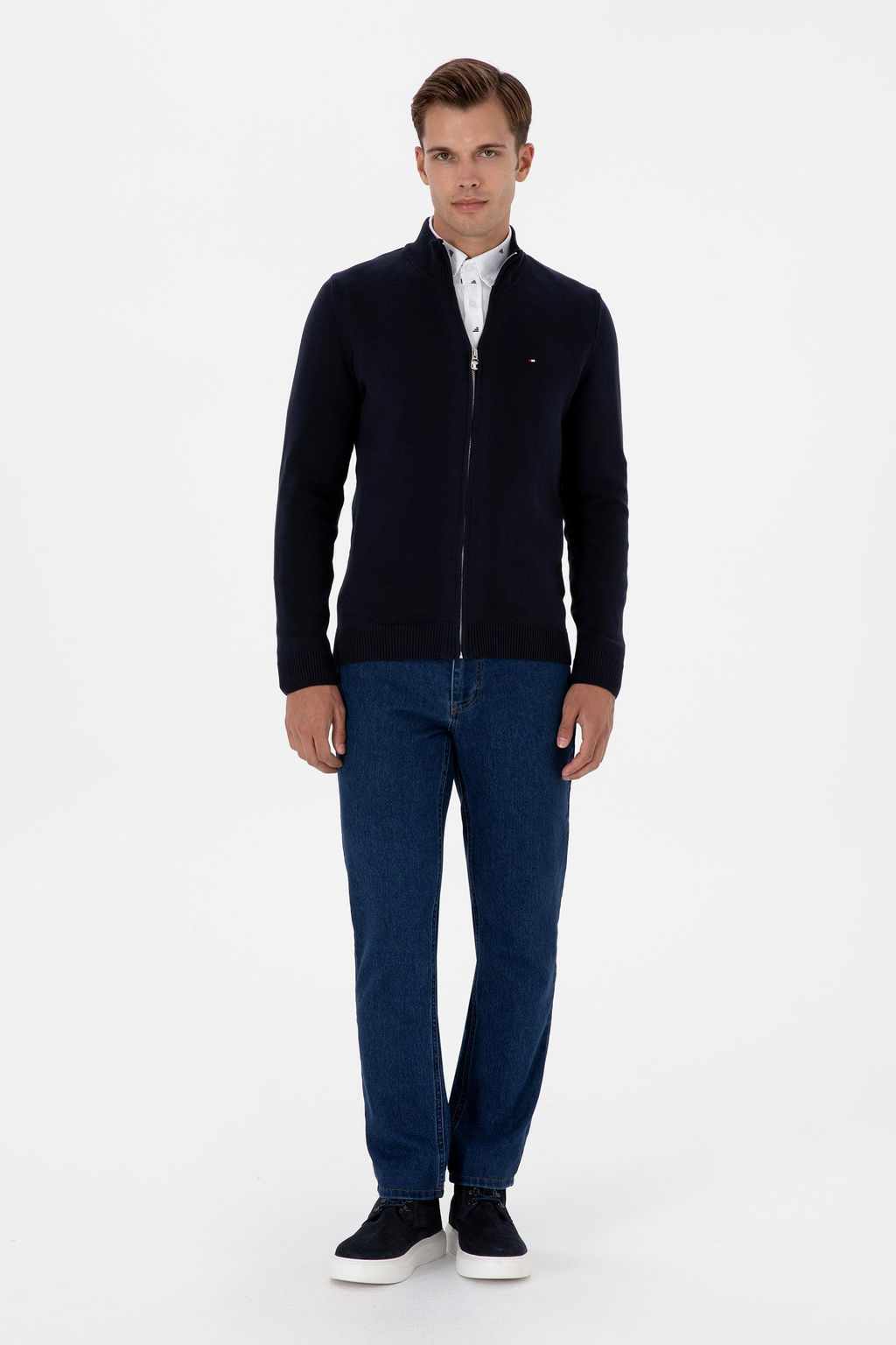 Erkek Slim Fit Lacivert Basic Triko H_rka Sepette S_rpriz _ndirim - U.s. polo assn фото 11