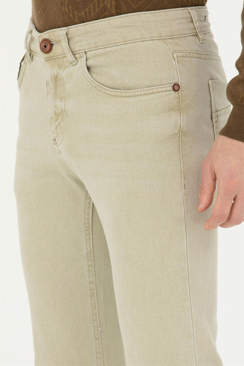 U. S. Polo Assn / Мужские джинсовые брюки светло-хаки - U.s. polo assn фото 12