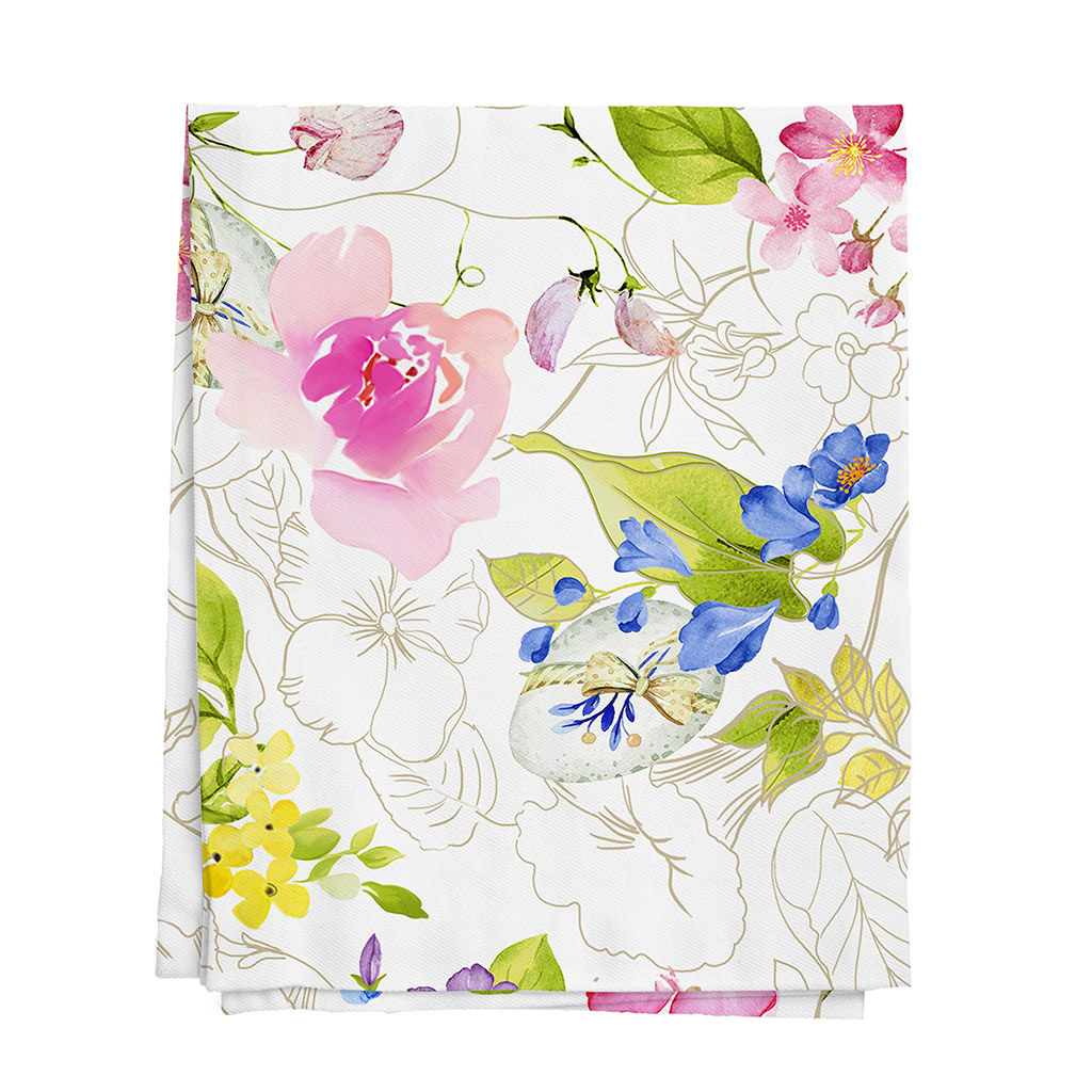 Скатерть 220х145см Краски лета, длина стола до 180см, на 8-10 персон, рогожка (хлопок 100%) 171г/м2, упаковка классическая, пакет ПВХ 28х41см, Домашняя мода (Россия)  фото 3