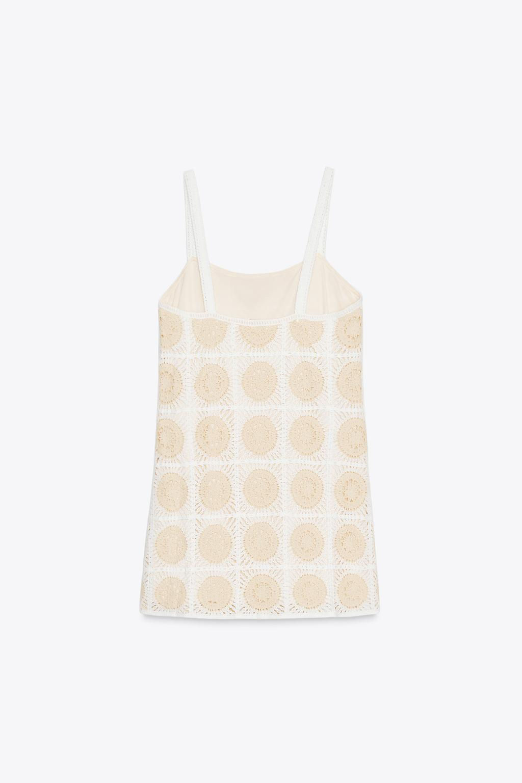 CROCHET SHORT DRESS - Zara фото 4