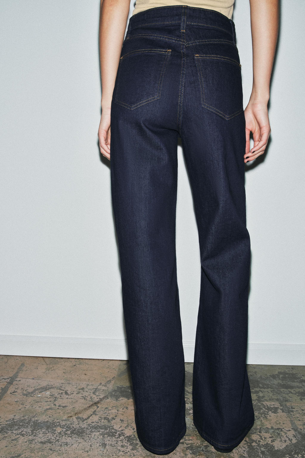 ZW COLLECTION WIDE-LEG HIGH-WAIST JEANS - Zara фото 13