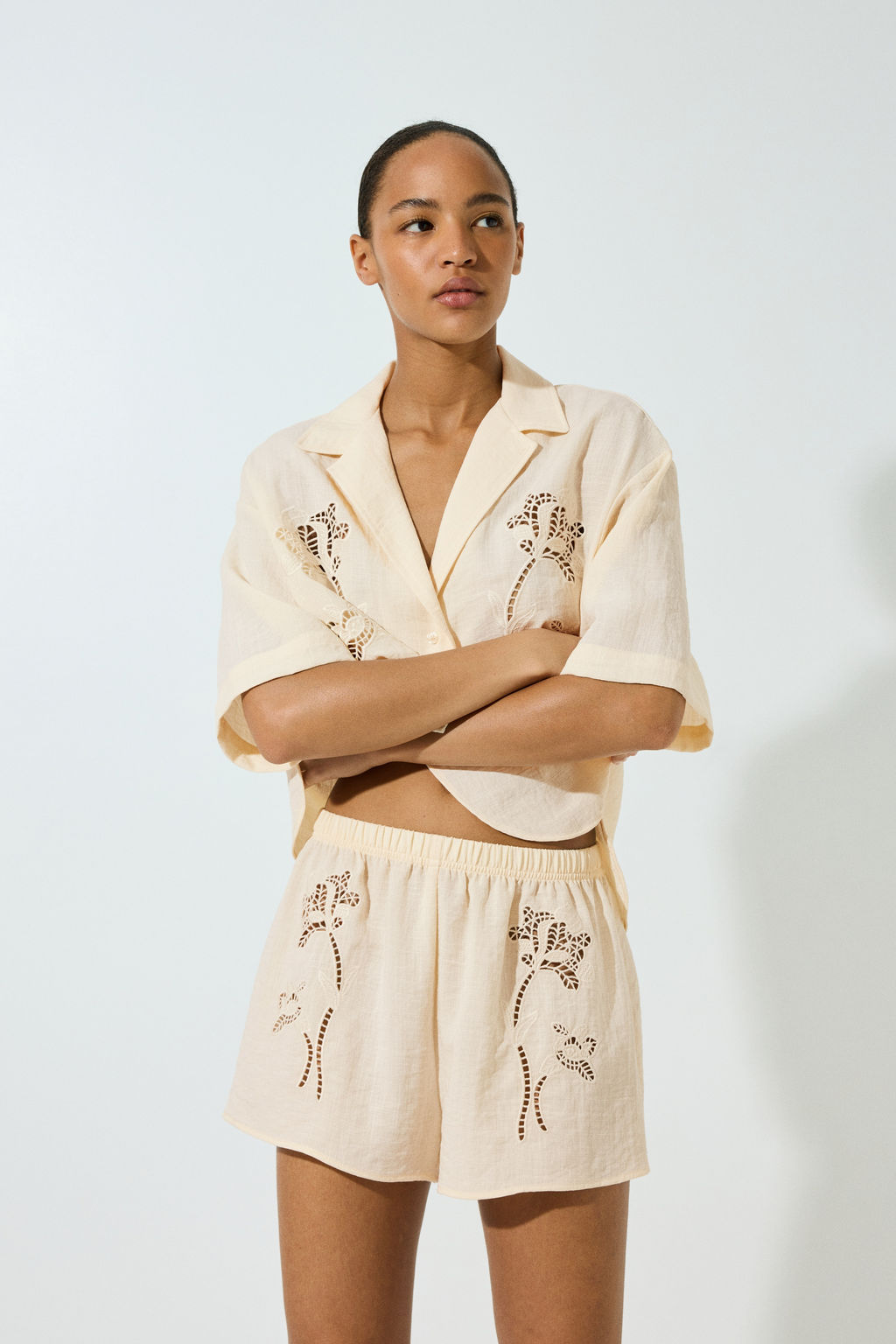 Broderie anglaise shorts - H&m фото 3