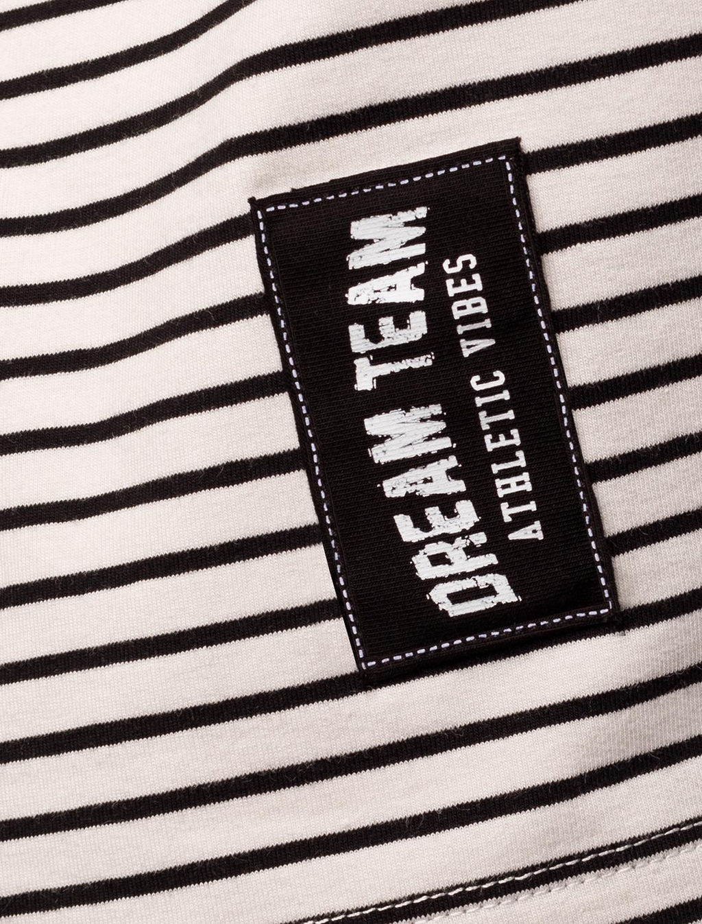 Футболка из эластичного хлопка с принтом-нашивкой - Vilatte фото 2