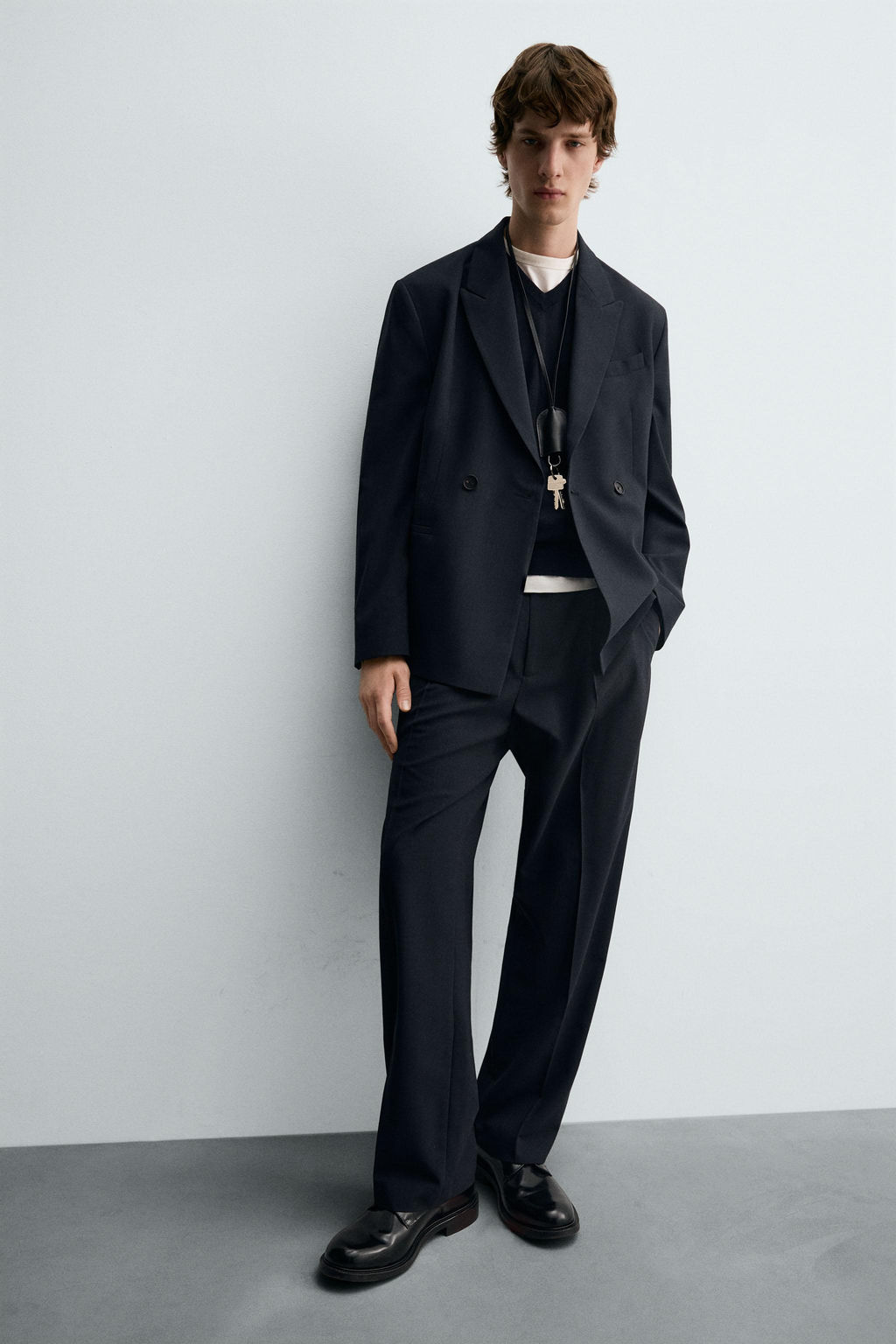 STRIPED SUIT TROUSERS