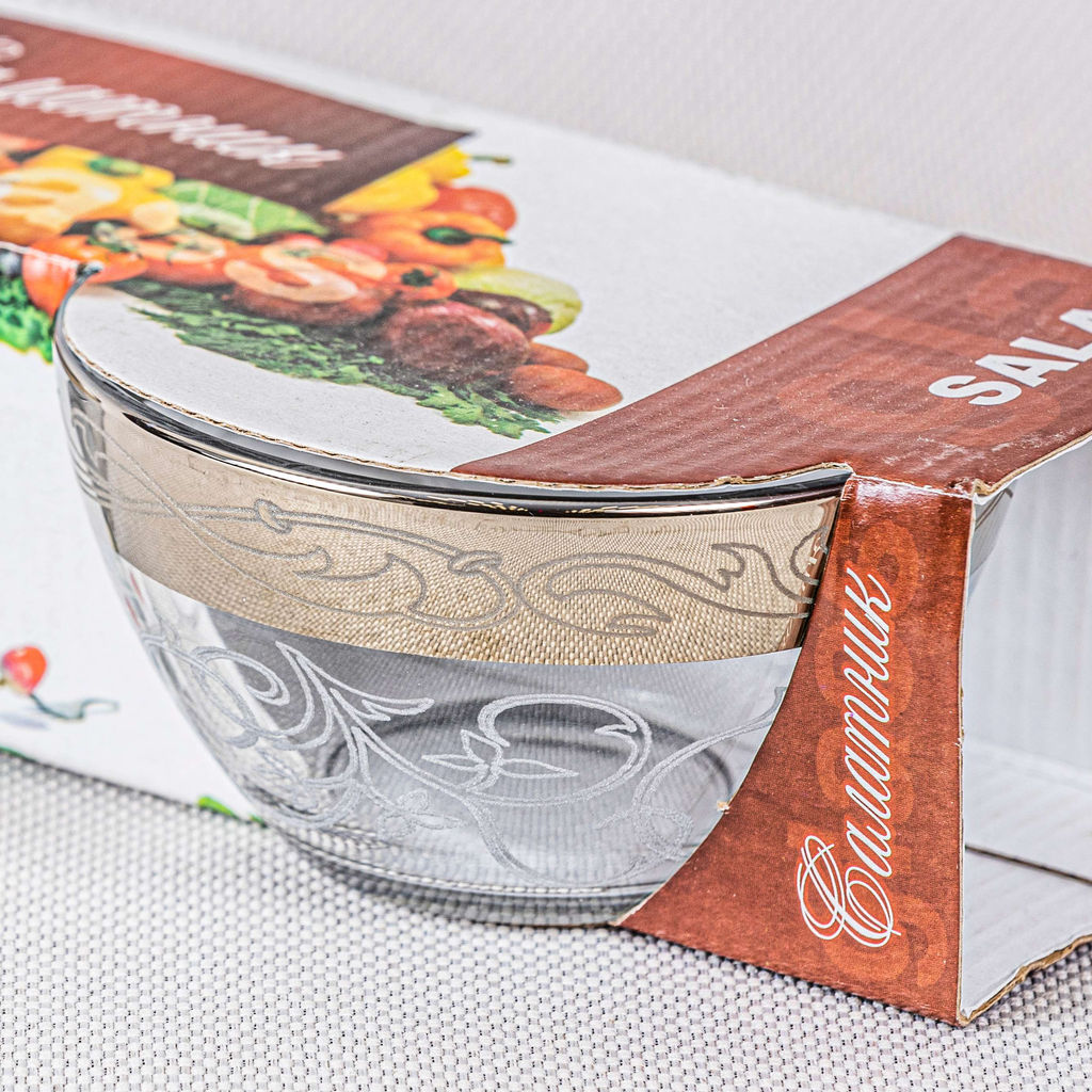 Набор салатников 2 шт с гравир. "Барокко","Вдохновение","Греция" арт ГПМ006, 3494, 1322 (2)