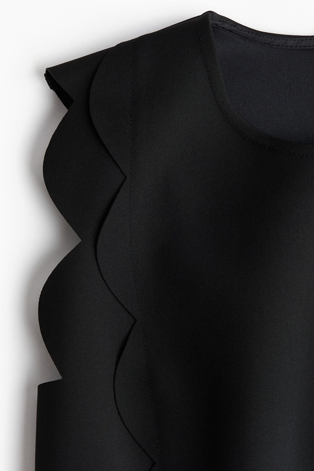 Scalloped twill dress - H&m фото 5