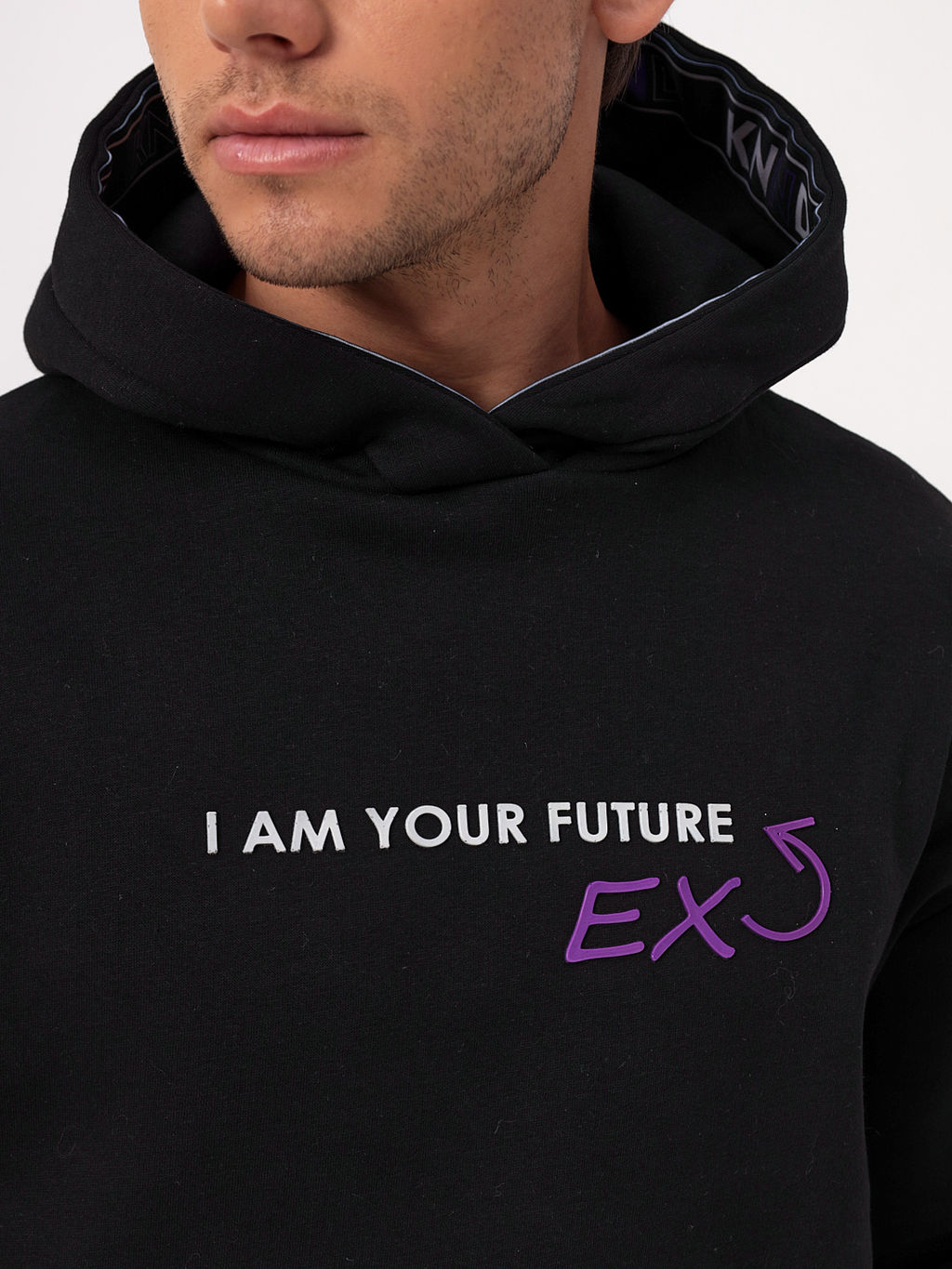 Толстовка длинный рукав unisex KNND KU-H-013(черный)-P - Greg фото 4