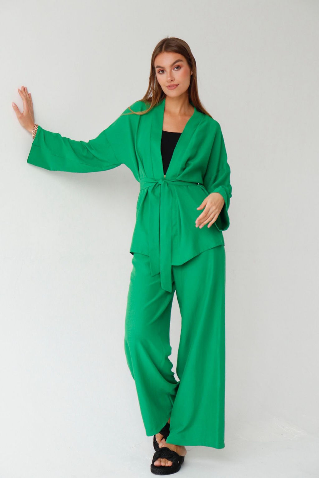 10133 Кимоно зелёное - Martichelli фото 3